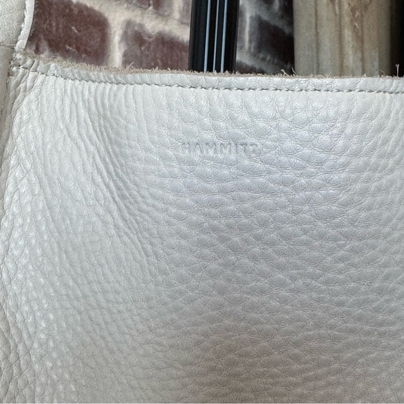 Hammitt Calla Lily White Elegant Leather & Gold Tote Bag Purse Like New Handbag - Picture 8 of 15